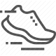 athletic, performance, running shoe, sneaker, speed, sportswear, track and field icon