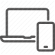 computer, electronics, laptop, mobile, personal devices, smartphone, technology icon