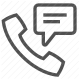 call, communication, message, phone, talk icon