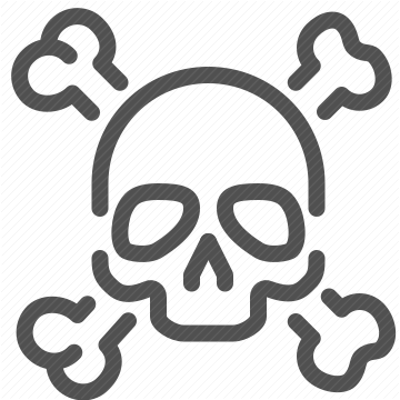 skeleton, bones, toxic, danger, warning, hazard, crossbones, poison, skull, warning sign, death, piracy, skull and crossbones, pirate