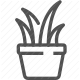 decoration, flora, houseplant, interior, plant, pot, potted plant icon