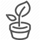 environment, gardening, growth, leaf, nature, plant, pot icon