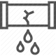 drip, leak, pipe, plumbing, repair, water, wrench icon