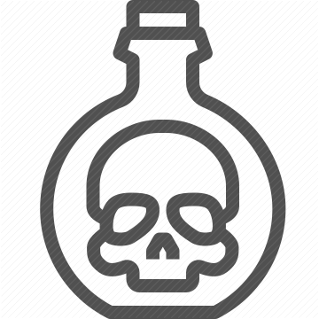 toxic, hazard, chemical, poison, skull