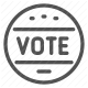 politics, vote, badge, election, democracy, voting, civic, political, campaign icon