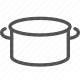 cooking, cookware, kitchen, pan, pot, stewpot, utensil icon