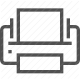 document, hardware, output, paper, peripheral, print, printer icon