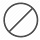 ban, cancel, forbidden, no entry, not allowed, prohibited, restriction icon