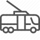 commute, electric bus, public transport, transit, transportation, trolleybus, vehicle icon