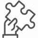 puzzle, challenge, connection, game, interlocking, jigsaw, piece icon