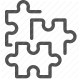 connection, game, interlocking, jigsaw, piece, problem-solving, puzzle icon