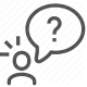 doubt, faq, help, information, inquiry, question, support icon