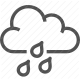 cloud, forecast, precipitation, rain, rainy, water droplets, weather icon