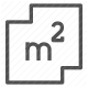 area, housing, measurement, property, real estate, space, square meter icon