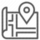 house, location, map, navigation, pin, property, real estate icon