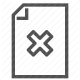 cancel, close, cross, delete, no, reject, remove icon