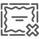 cancel, cross, decline, disapprove, incorrect, no, reject icon