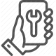 fix, hand, maintenance, repair, service, tool, wrench icon