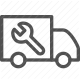 maintenance, mechanic, repair, service, truck, vehicle, wrench icon