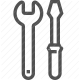 equipment, fixing, maintenance, repair, screwdriver, tools, wrench icon