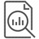 analysis, data, document, magnifying glass, report, search, statistics icon