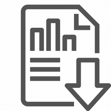 document, arrow, report, file, download, data, graph