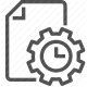 analysis, configuration, document, gear, management, report, settings icon