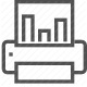 document, graph, output, paper, printer, report, statistics icon