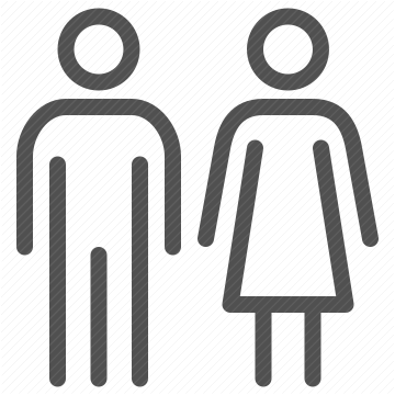 restroom, women, public facility, men, signage, gender symbol