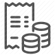 accounting, balance sheet, cotst, finance, financial report, investment, profit and loss, revenue icon