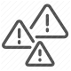 alert, exclamation mark, hazard, risk management, safety, triangle, warning icon