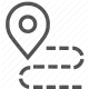 destination, direction, gps, location, map, navigation, route icon