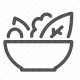 bowl, cuisine, food, healthy, meal, salad, vegetable icon