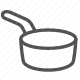 cooking, cookware, kitchen, pan, pot, saucepan, utensil icon