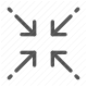 adjustment, enlarge, fullscreen, minimize, reduce, resize, scaling icon