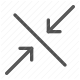 adjust, arrows, diagonal, enlarge, resize, scaling, shrink icon