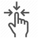 gesture, multitouch, navigation, resize, scaling, touchscreen icon