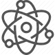 atom, chemistry, education, molecule, physics, research, science icon