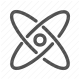 atom, chemistry, education, learning, physics, school, science icon