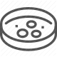 agar, bacteria, bacterial growth, bio, biotechnology, culture, experiment, lab, laboratory, microbiology, microorganism, petri dish, plate, research, science, scientific icon