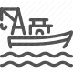 angling, boat, catch, dinghy, fish, fisherman, fishery, fishing, marine, ocean, recreation, sailing, sea, seafaring, tackle, tanker, trawler, vessel, water icon