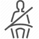 buckle up, car safety, passenger protection, safety belt, seatbelt icon