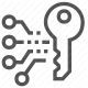 cybersecurity, digital, encryption, key, privacy, protection, security icon