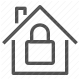 home, lock, padlock, privacy, protection, safety, security icon