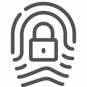 protection, authentication, security, privacy, padlock, fingerprint, biometric