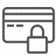 credit card, finance, lock, payment, privacy, protection, security icon