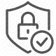 authentication, lock, protection, safety, security, shield, verification icon