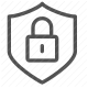 defense, lock, privacy, protection, safety, security, shield icon