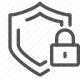 defense, lock, privacy, protection, safety, security, shield icon