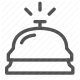 alert, assistance, bell, concierge, hotel, reception, service icon